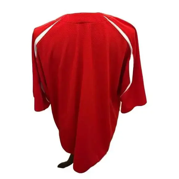 Nike Georgia Bulldogs Henley Baseball Jersey Red Size XL UGA - Picture 3 of 4